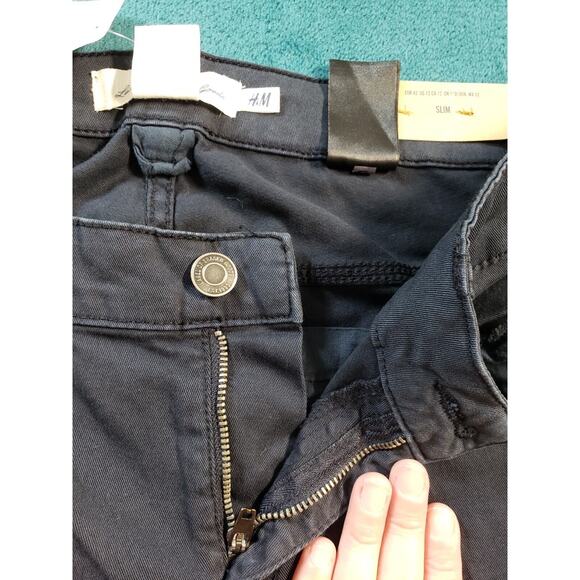 LOGG Jeans Sz 12 Womens Blue Stretch Pants Mid Rise Ladies Slim Straight NWT - Picture 6 of 15